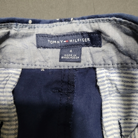 Tommy Hilfiger Navy Blue Polka-dot Montauk Chino Pants - Picture 4 of 9
